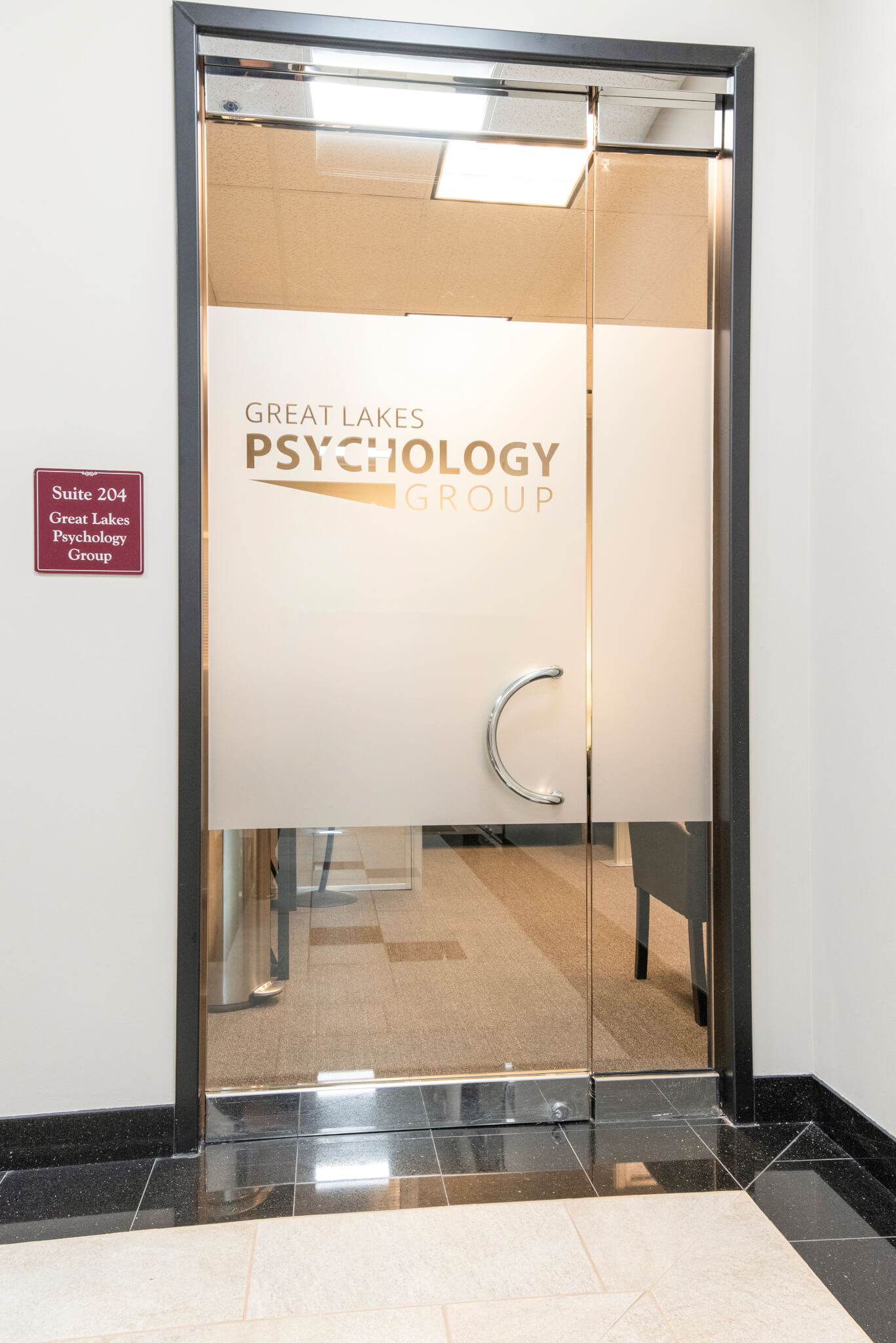 Glpg Great Lakes Psychology Group Counseling Therapy Naperville Illinois Office Entrance